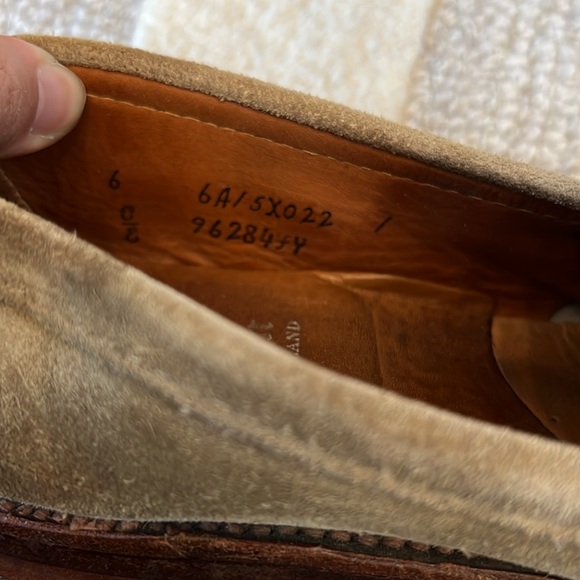 Men’s Alden unlined Penny Moc Suede Loafers US6D - Picture 8 of 8
